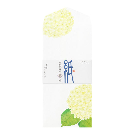 Midori Envelope 166 Four Designs Hydrangea
