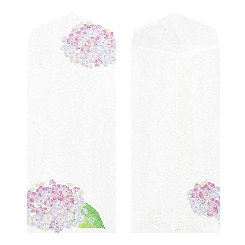 Midori Envelope 166 Four Designs Hydrangea