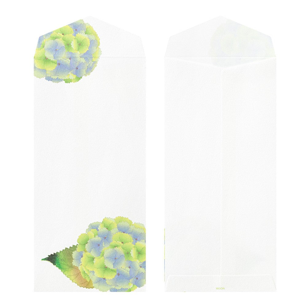 Midori Envelope 166 Four Designs Hydrangea