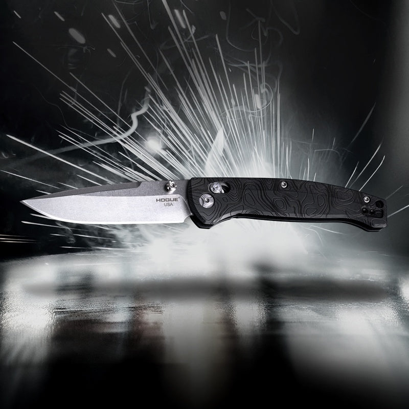 Hogue Mysto Folding Knife | Magnacut Blade w/ Richlite Handles