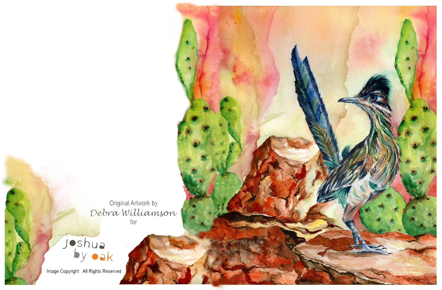 Rainbow Roadrunner Greeting Card