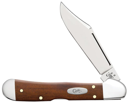 Case Knives Smooth Chestnut Bone Mini CopperLock Folding Knife