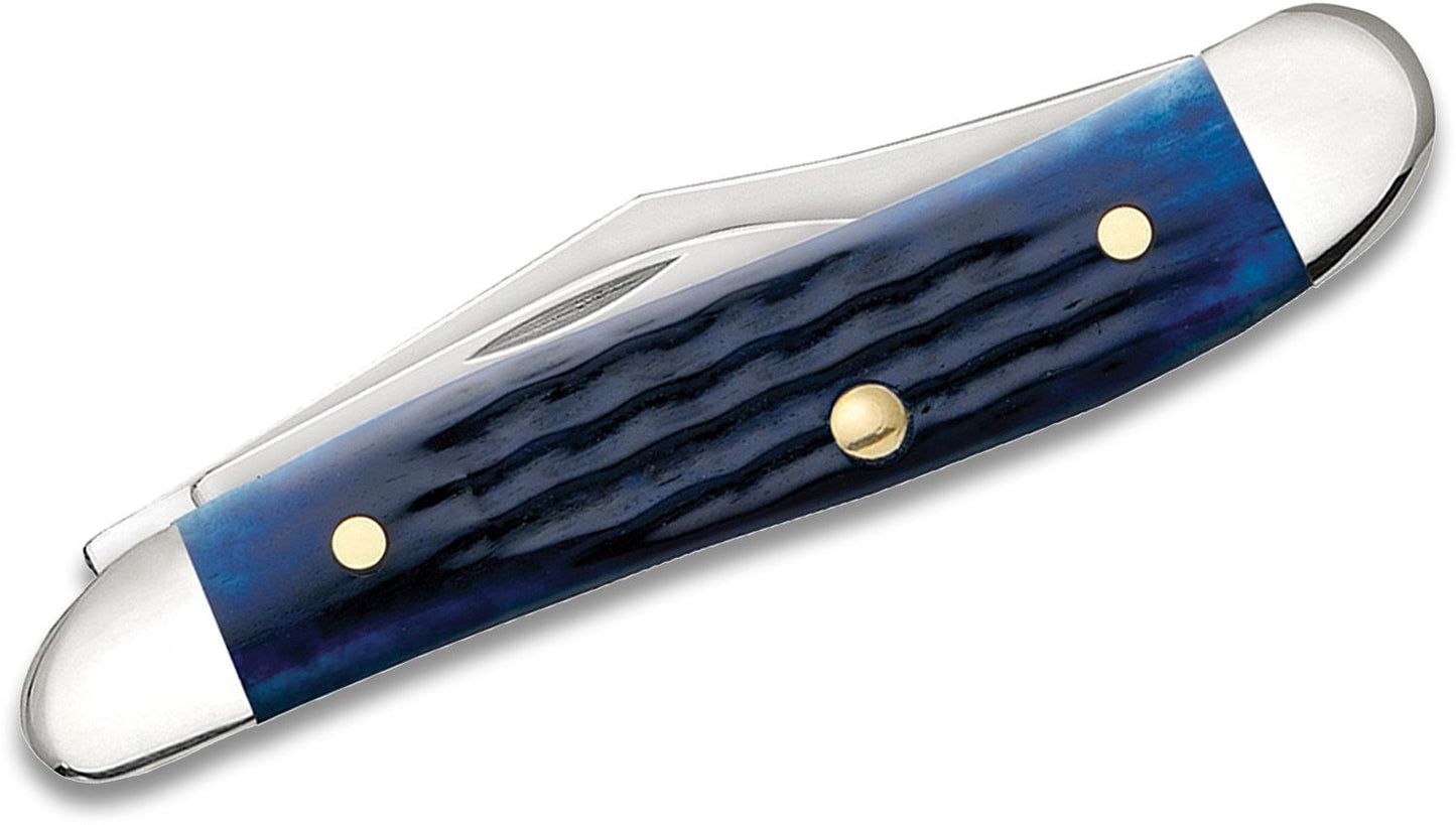 Case Knives Corn Cob Jig Blue Bone Peanut Slip Joint Knife