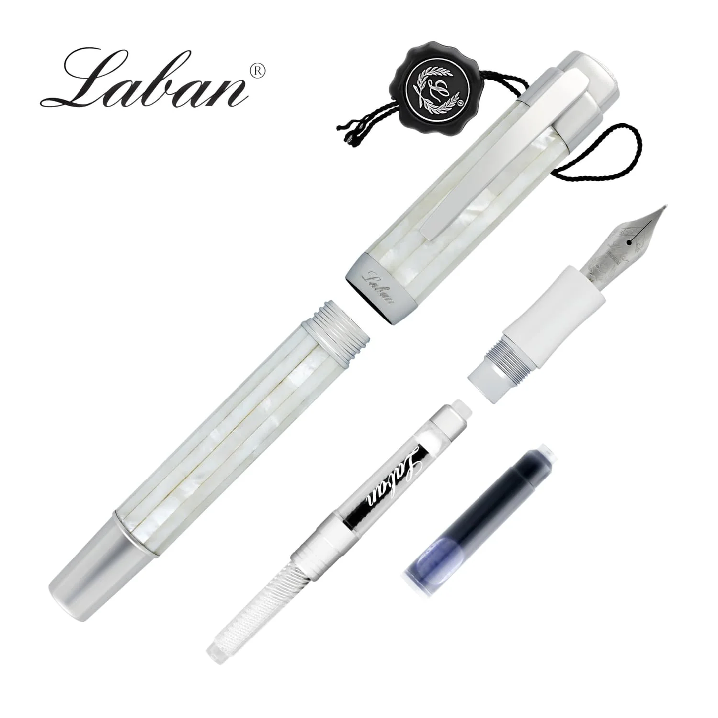 Laban Mother of Pearl Fountain Pen Medium Nib