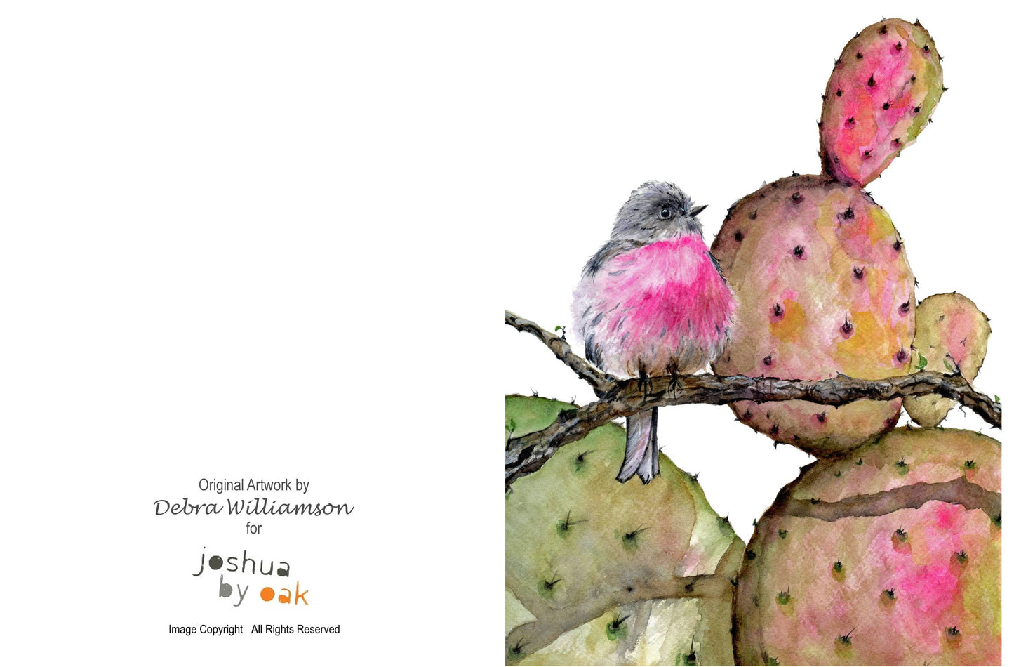 Pink Robin Greeting Card