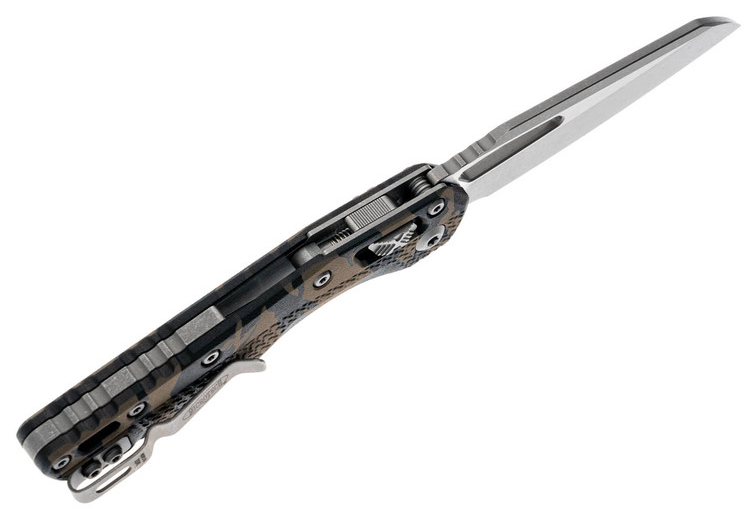 Microtech MSI S/E Tri-Grip Polymer Tiger Camo Apocalyptic RAM-LOCK Folding Knife