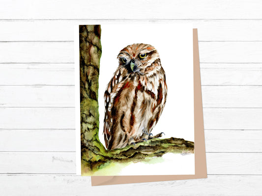 Palo Verde Owl Greeting Card