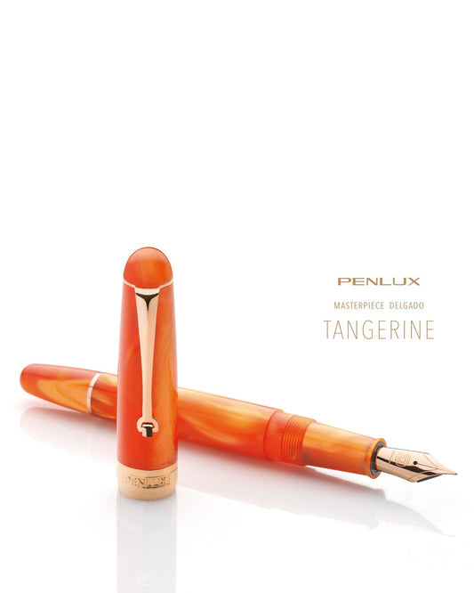 Penlux Masterpiece Delgado Tangerine Fountain Pen