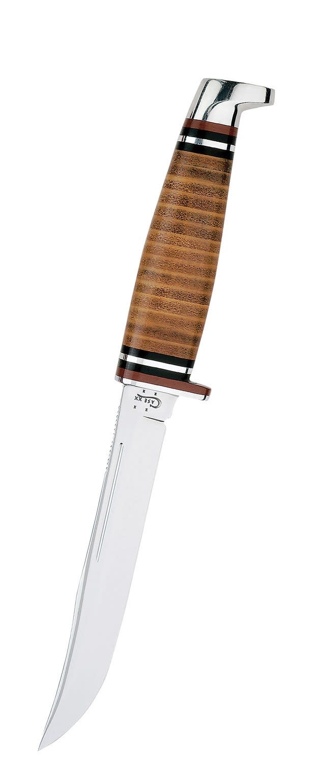 Case Leather 5" Utility Hunter Fixed Blade w/ Leather Sheath