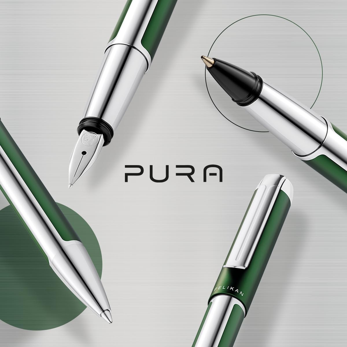Pelikan Pura Deep Green Rollerball Pen
