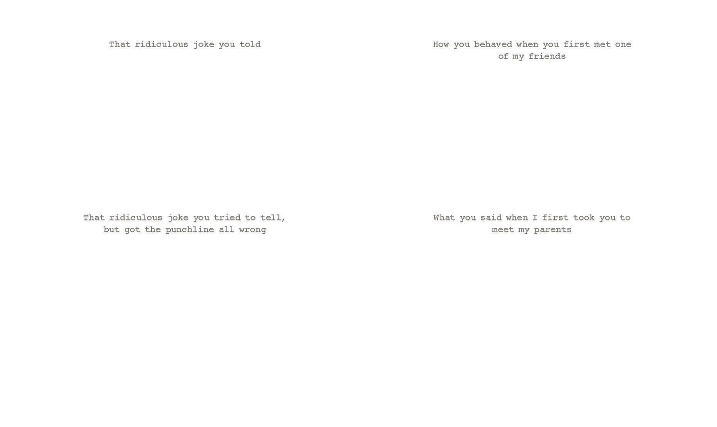 Text on a white background with a humorous quote.