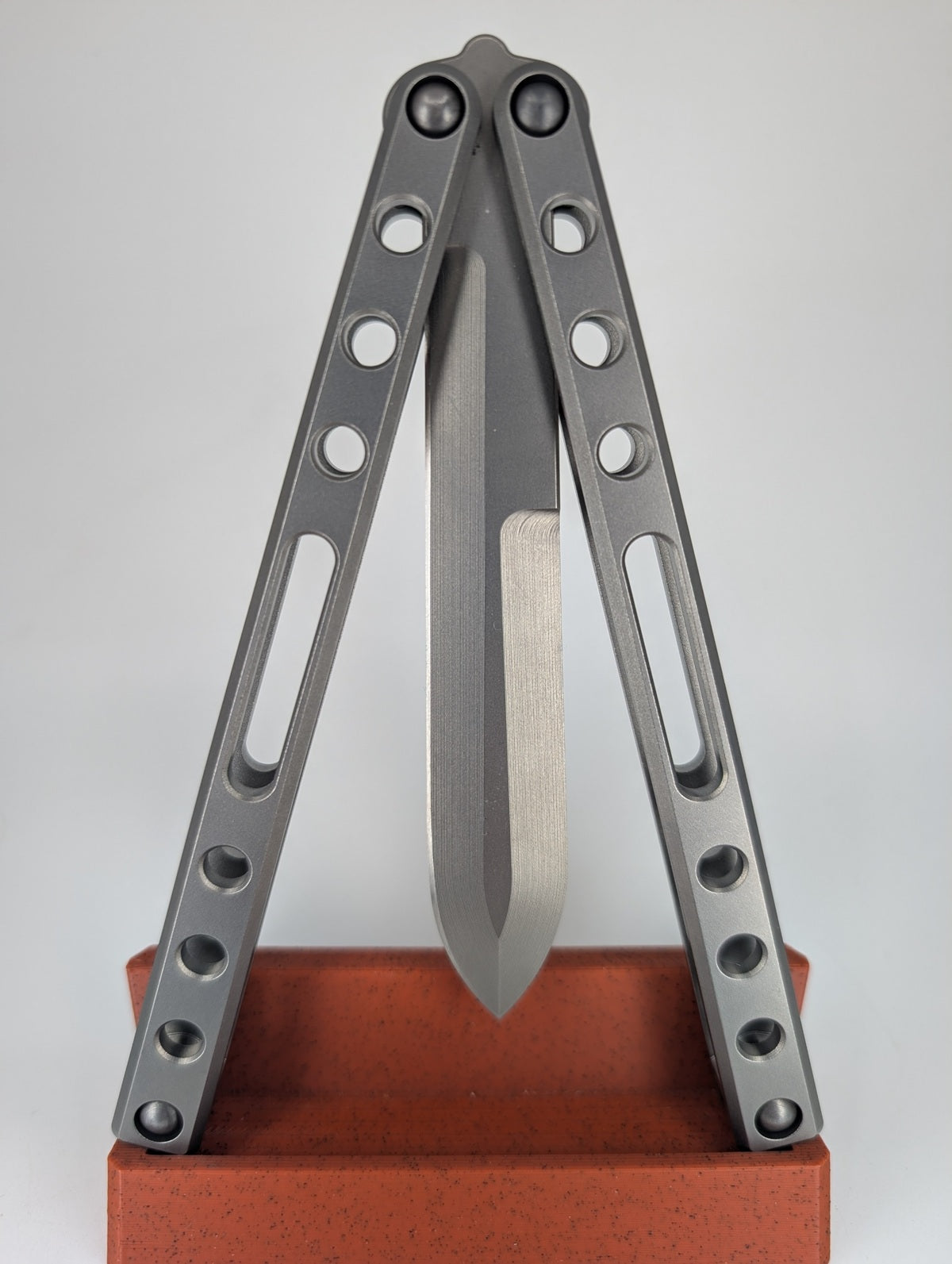 935 Designs "Maxis" Titanium Live Blade Balisong #42