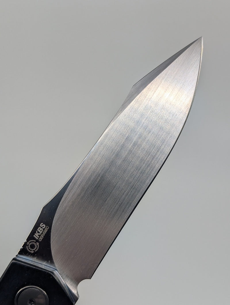 *Consignment* A2 Colab' A11 Front Flipper with Silver Shred Inlay Liner Lock Folding Knife