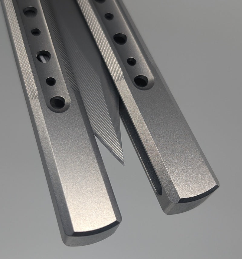 A51 Projects V3 Pluto Titanium Channeled Live Blade Balisong
