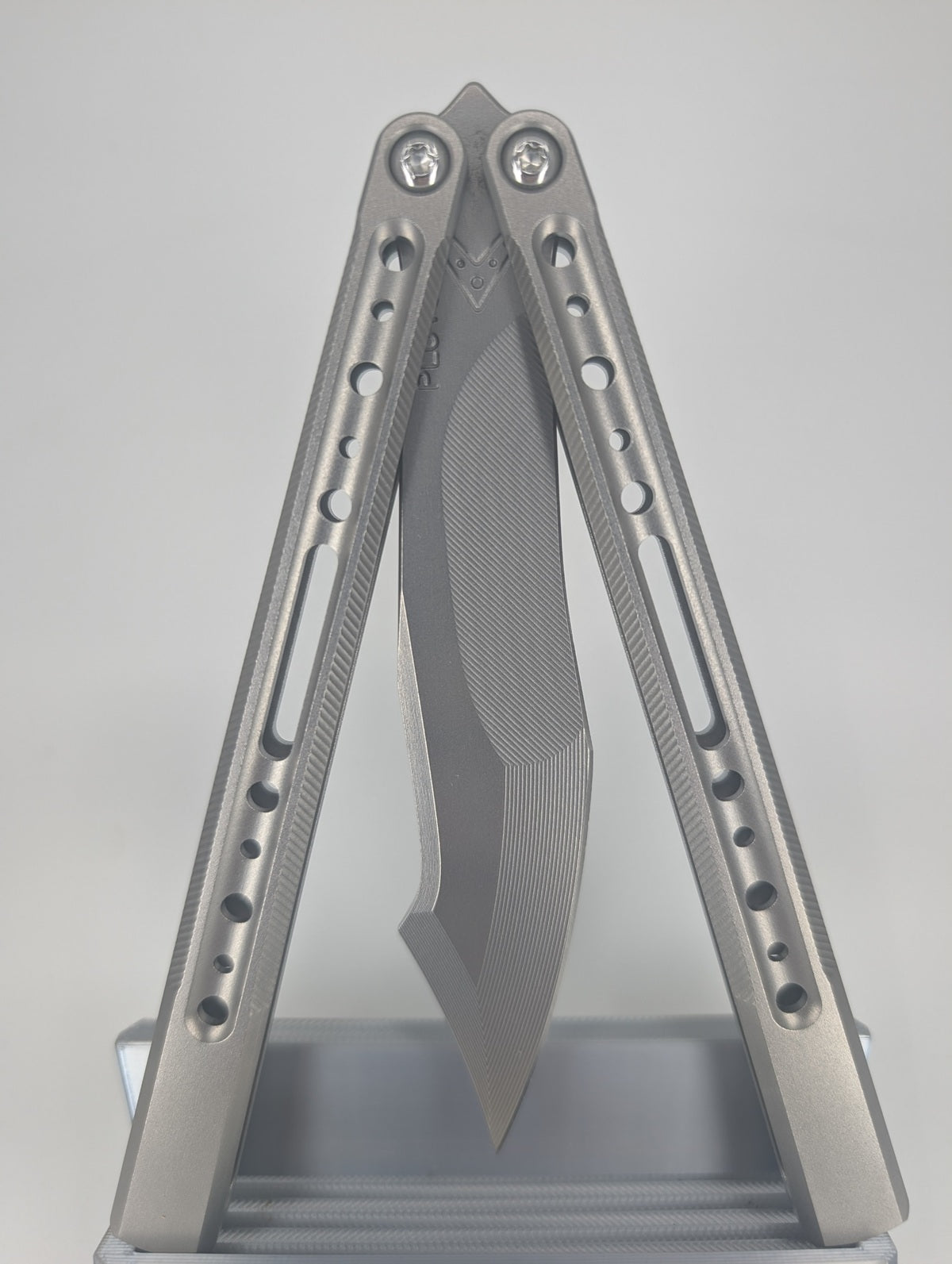 A51 Projects V3 Pluto Titanium Channeled Live Blade Balisong
