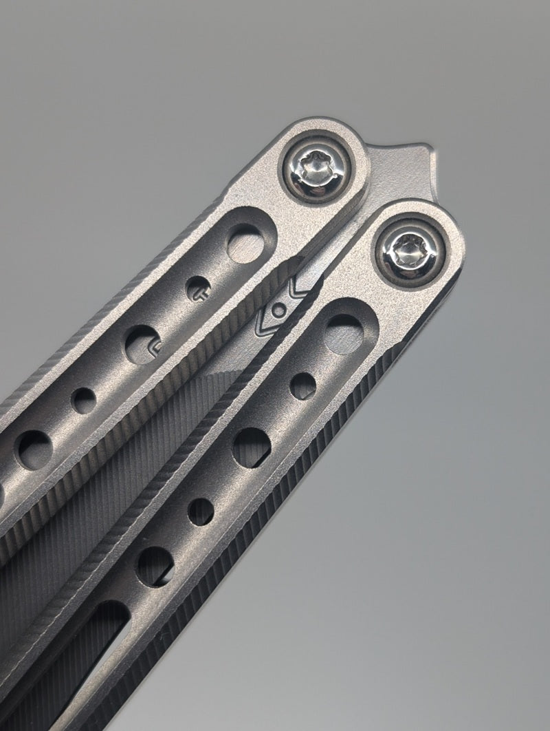 A51 Projects V3 Pluto Titanium Channeled Live Blade Balisong