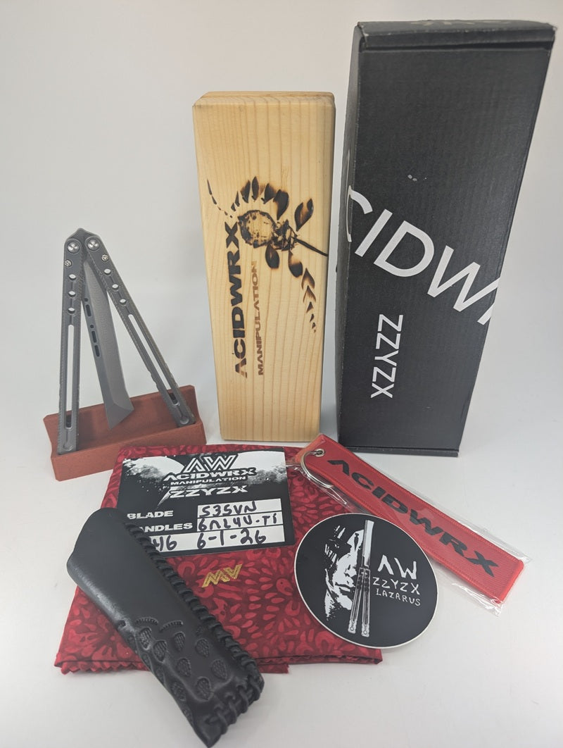 AcidWrx ZZYZX "Incept" Live Blade Balisong #246