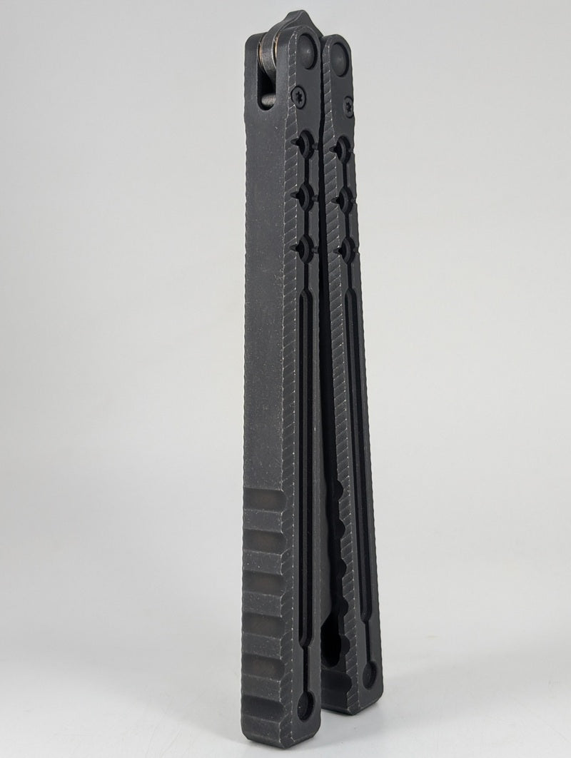 AcidWrx Incept Channeled Titanium False Blade Balisong Trainer