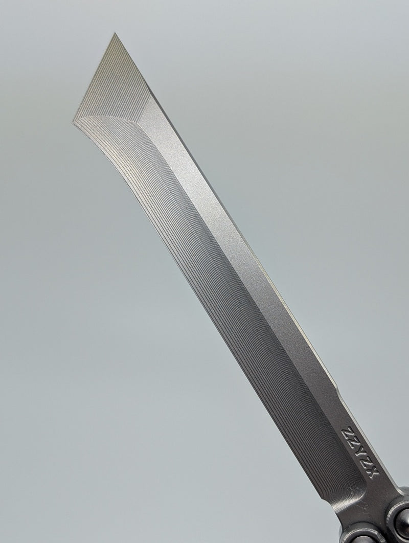 AcidWrx Incept Channeled Titanium False Blade Balisong Trainer