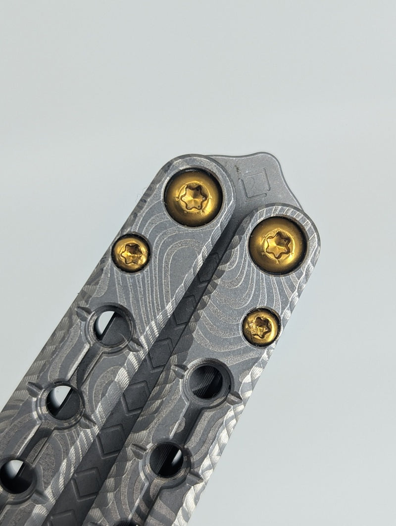 AcidWrx ZZYZX Itzpapalotl Brass Hardware Live Blade Balisong