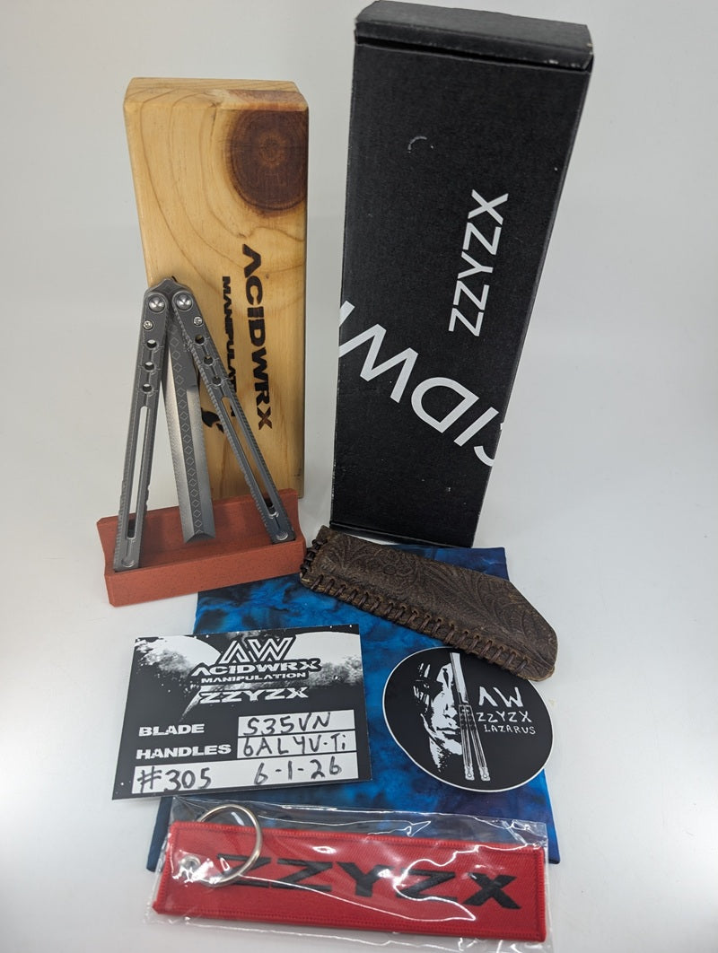 AcidWrx ZZYZX "Itzpapalotl" Live Blade Balisong