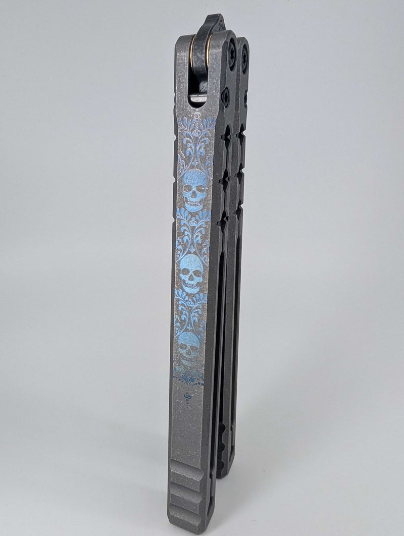 Acidwrx ZZYZX Judas Stonewashed Dulled Blade Balisong #230