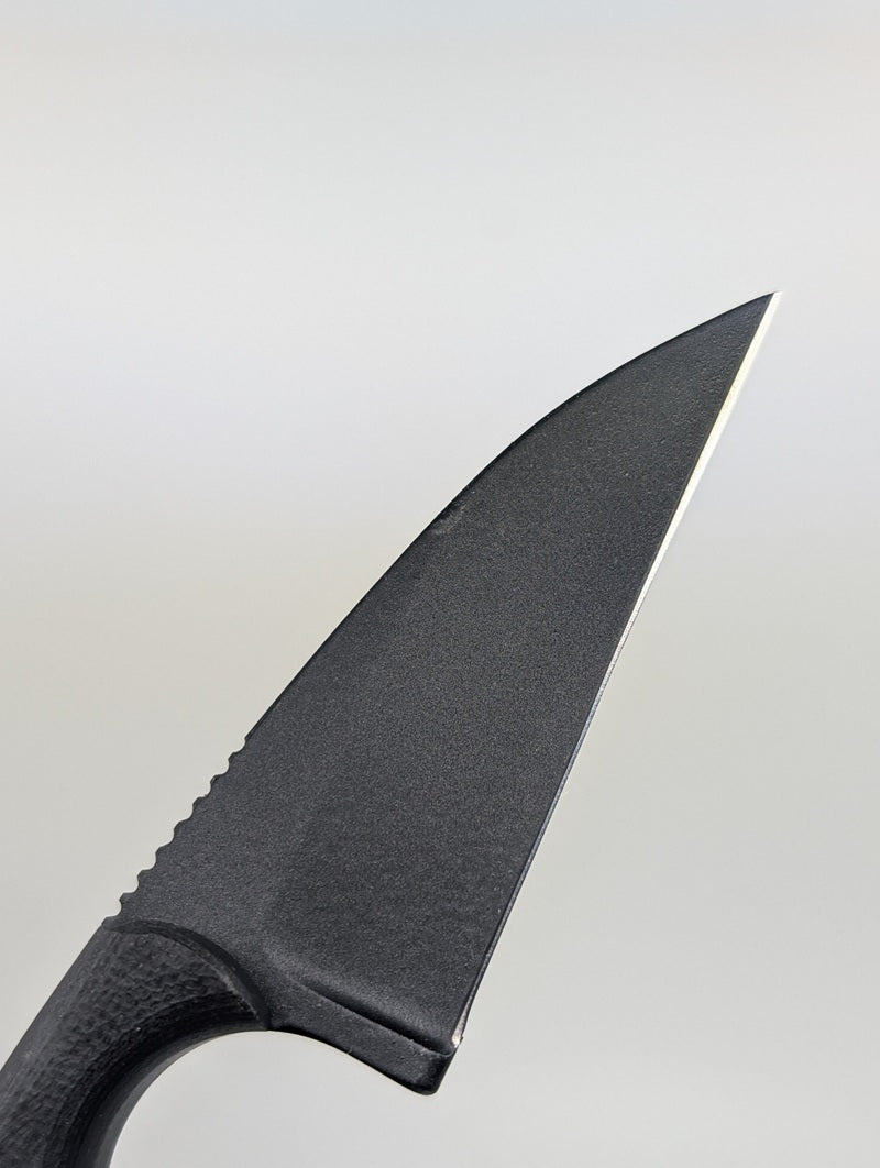 *Consignment* Alan Folts Wharny Minimalist CPM-154 Black G10 Fixed Blade Knife