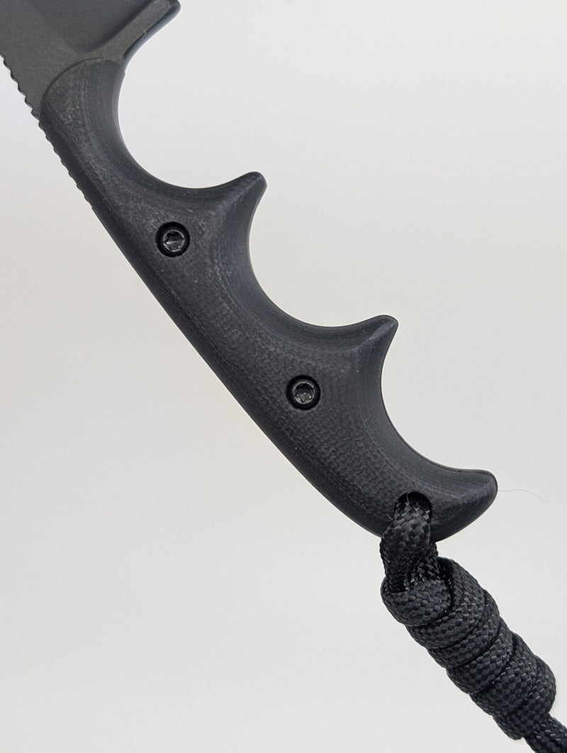 *Consignment* Alan Folts Wharny Minimalist CPM-154 Black G10 Fixed Blade Knife