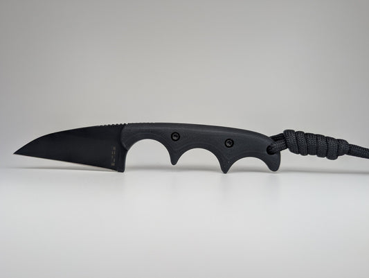 *Consignment* Alan Folts Wharny Minimalist CPM-154 Black G10 Fixed Blade Knife
