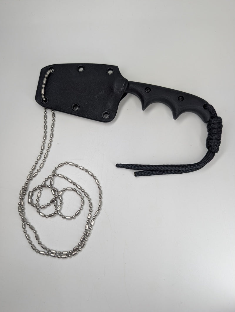 *Consignment* Alan Folts Wharny Minimalist CPM-154 Black G10 Fixed Blade Knife