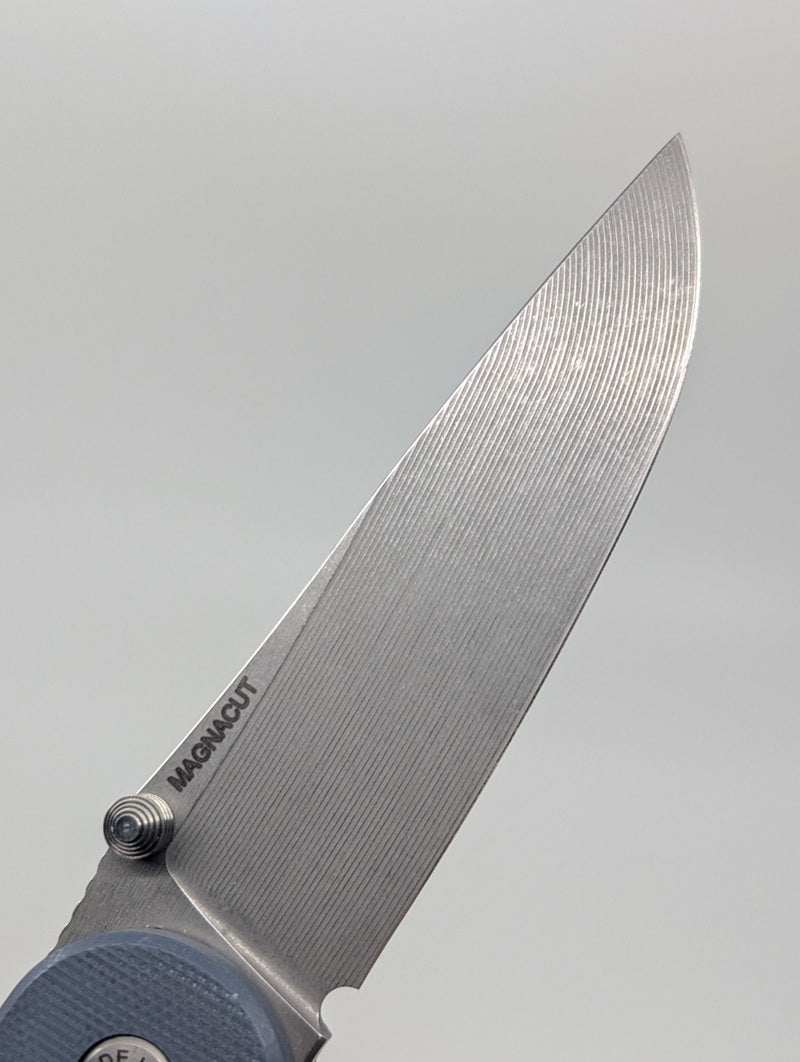 *Consignment* American Blade Works Model 1 Blue Magnacut Liner Lock Folding Knife