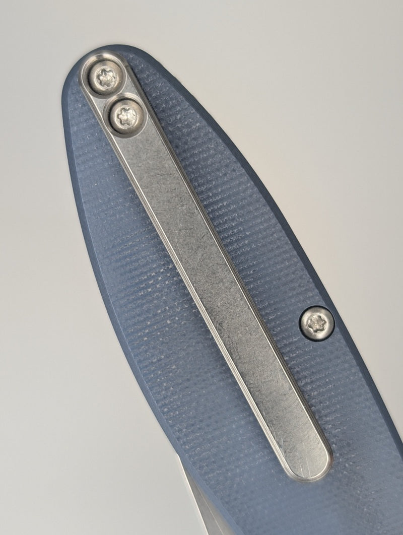 *Consignment* American Blade Works Model 1 Blue Magnacut Liner Lock Folding Knife
