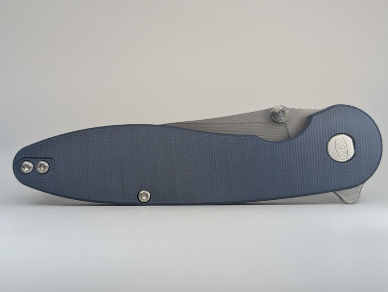 *Consignment* American Blade Works Model 1 Blue Magnacut Liner Lock Folding Knife