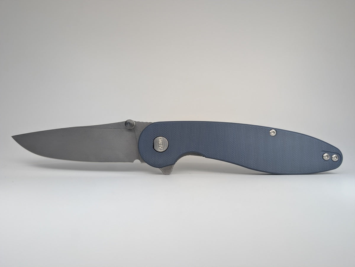 *Consignment* American Blade Works Model 1 Blue Magnacut Liner Lock Folding Knife