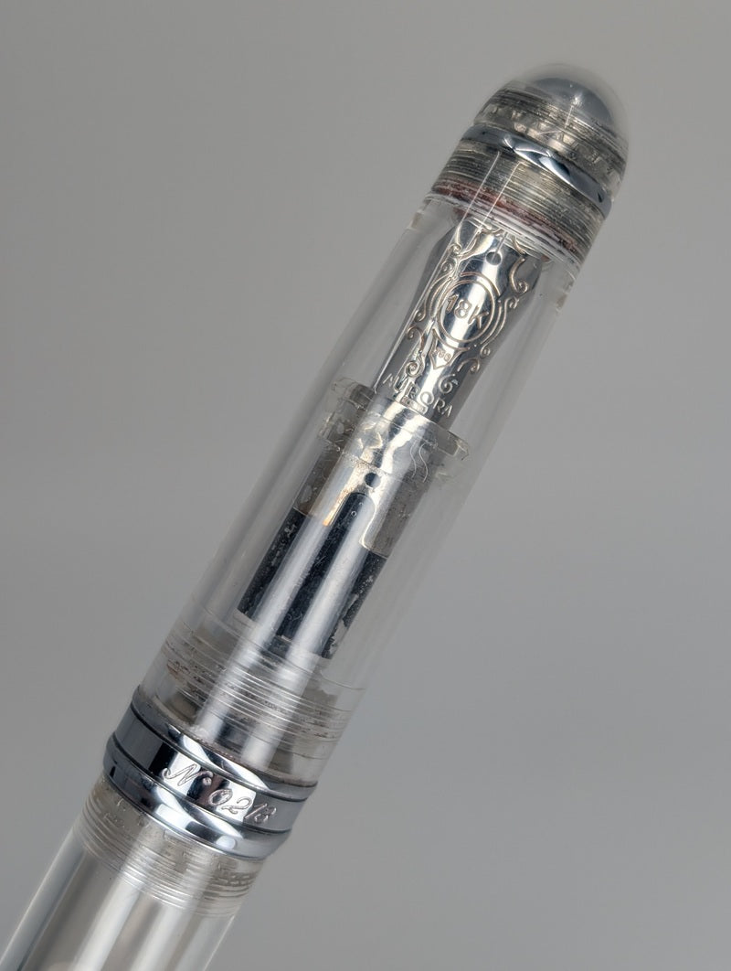 *Consignment* Aurora 88 Limited Edition Demonstrator Fountain Pen 18k Gold Medium Nib