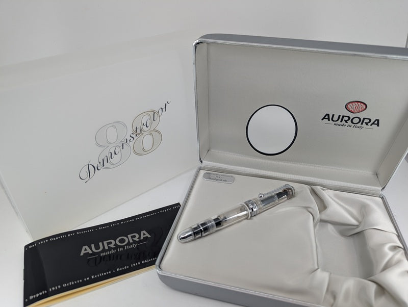 *Consignment* Aurora 88 Limited Edition Demonstrator Fountain Pen 18k Gold Medium Nib