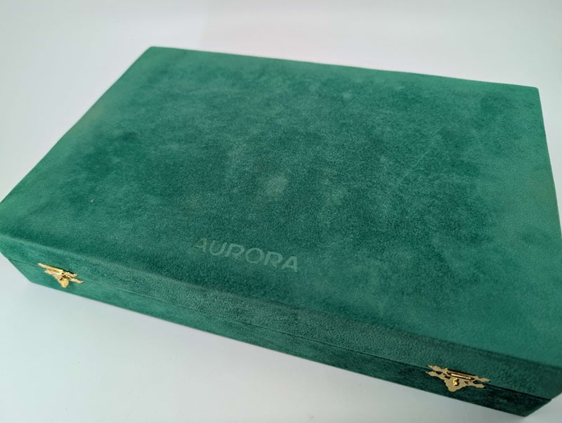*Consignment* Aurora Primavera Green Pen / Pencil Set / Fountain Pen 18k Medium Nib