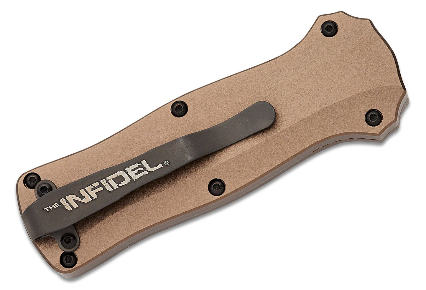 Benchmade Mini Infidel Limited Edition Dark Earth Aluminum Out the Front Knife