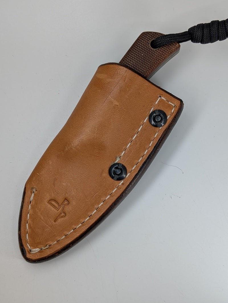*Consignment* Ben Krein Kiridashi Custom Fixed Blade Nitro-V Chisel Grind
