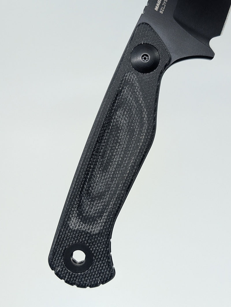 *Consignment* Benchmade Dacian Black Micarta Spear Point Magnacut Fixed Blade Knife