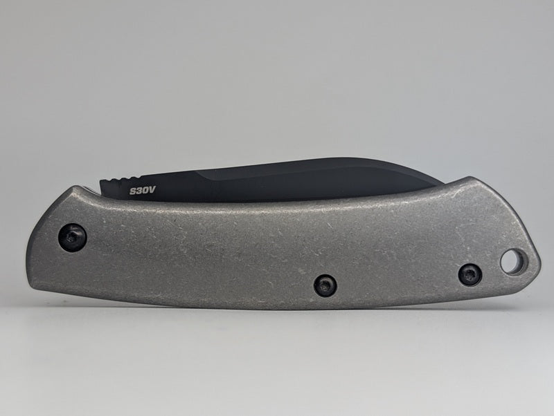 *Consignment* Benchmade 319 Proper Slip Joint Pocket Knife w/ Flytanium Titanium Scales and Leather Sleeve