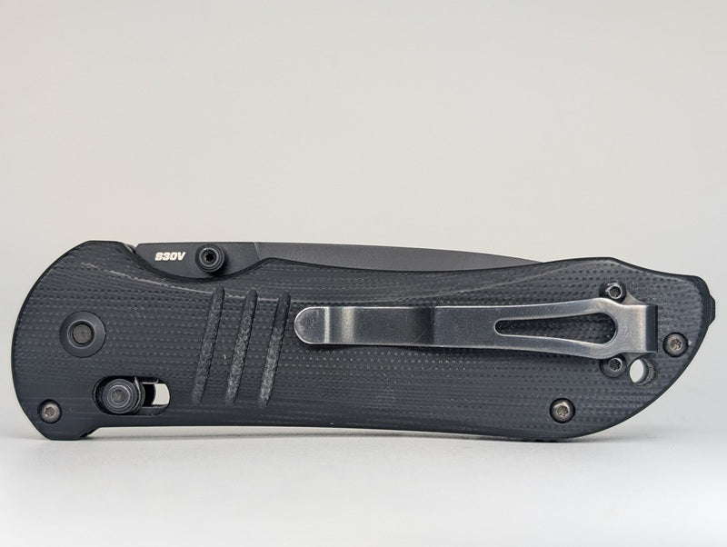 *Consignment* Benchmade 917 Triage Black Axis Lock Folding Knife w/ Seatbelt Cutter