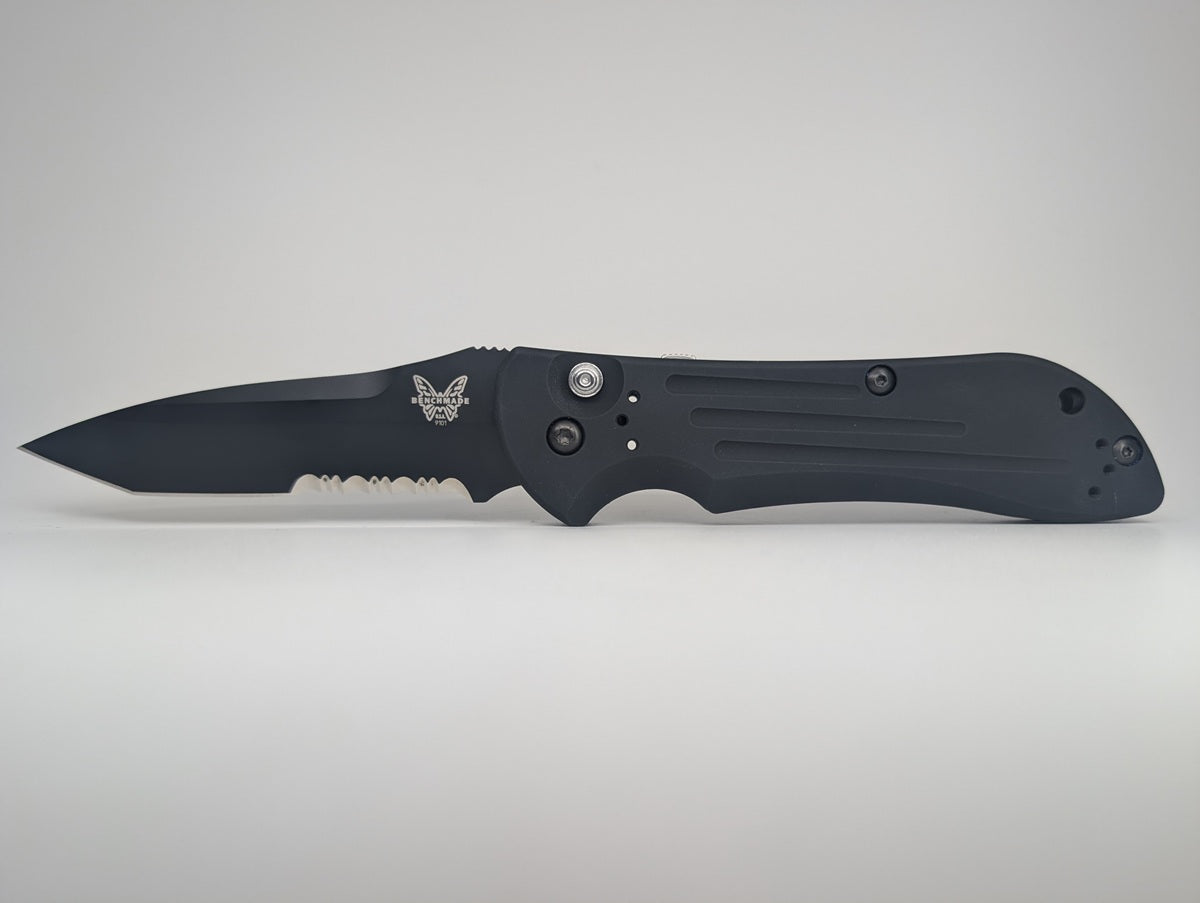 *Consignment* Benchmade Auto Stryker Black Aluminum Folding Knife 9101SBK