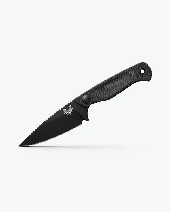 Benchmade Dacian Fixed Blade Knife w/ Leather and Kydex Sheath