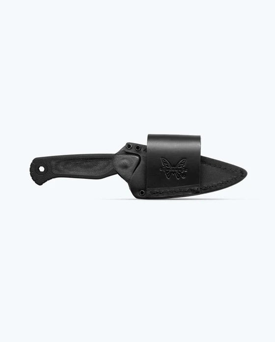 Benchmade Dacian Fixed Blade Knife w/ Leather and Kydex Sheath