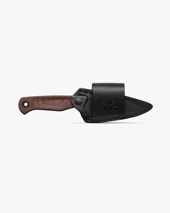 Benchmade Dacian Fixed Blade Knife w/ Leather and Kydex Sheath