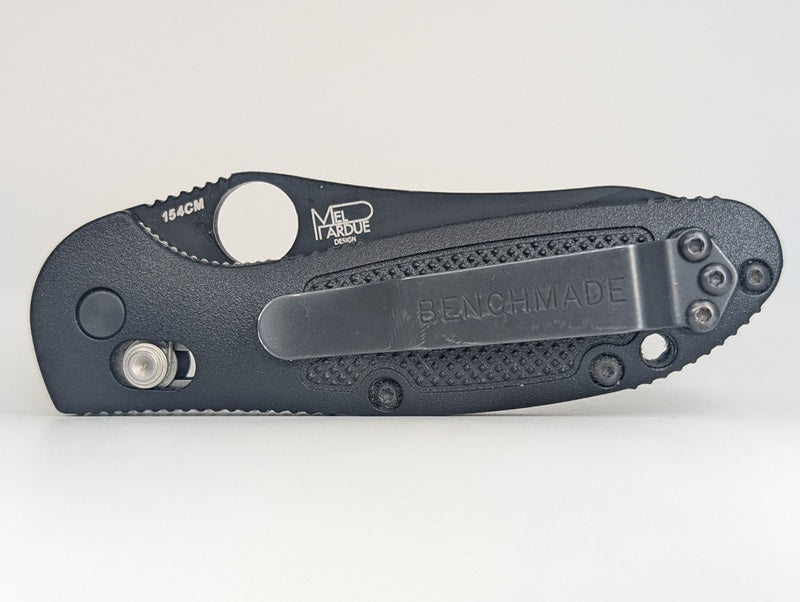 *Consignment* Benchmade 555 Mini Griptilian 154CM Partial Serrated Axis Lock Folding Knife