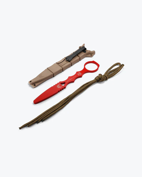Benchmade SOCP Trainer Red w/ Sand Sheath