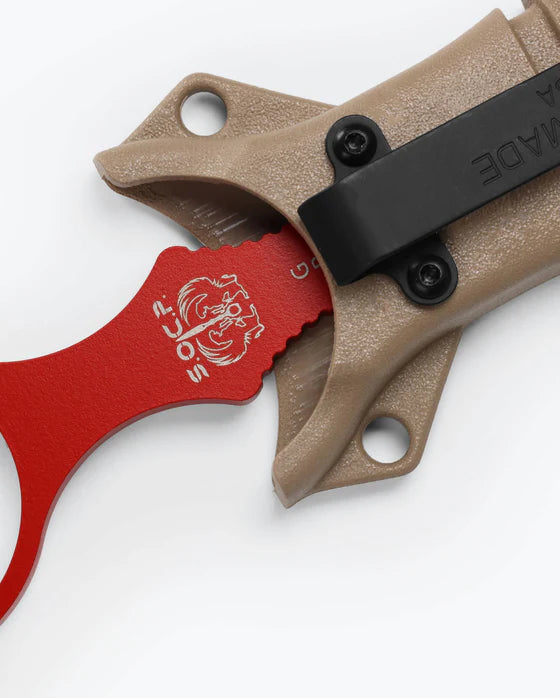 Benchmade SOCP Trainer Red w/ Sand Sheath