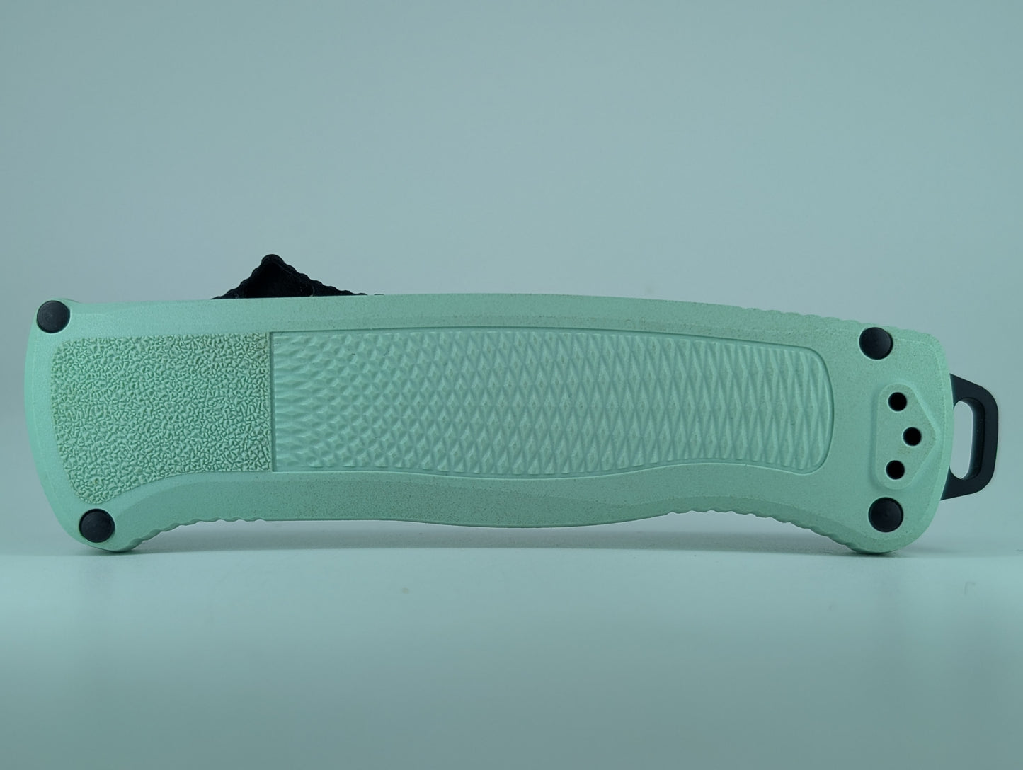 *Consignment* Benchmade Shootout Sea Foam Green Out the Front Knife
